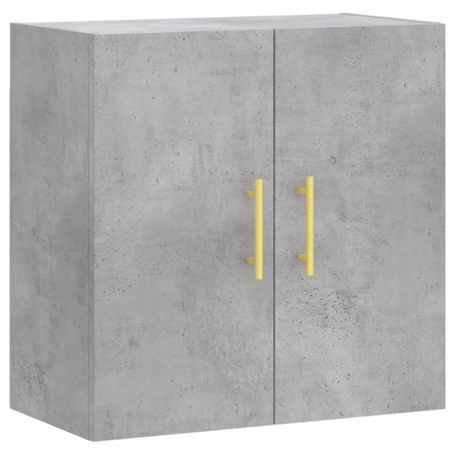 Väggskåp betonggrå 60x31x60 cm konstruerat trä
