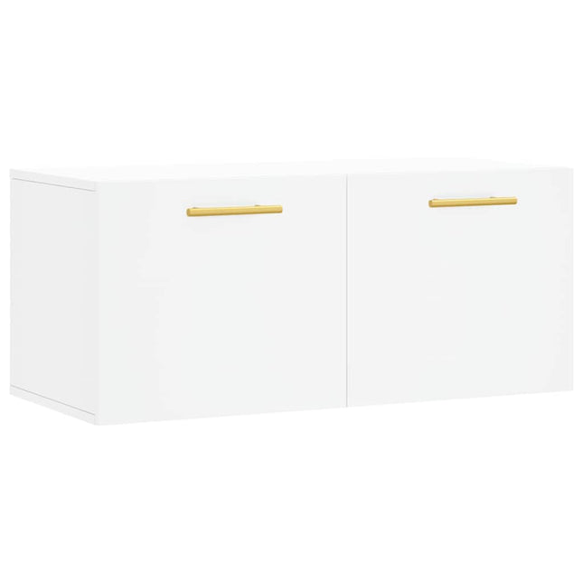 Väggskåp vit 80x36,5x35 cm konstruerat trä