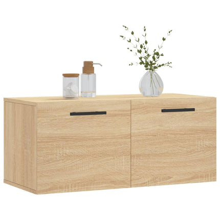Väggskåp sonoma-ek 80x36,5x35 cm konstruerat trä