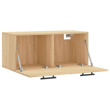 Väggskåp sonoma-ek 80x36,5x35 cm konstruerat trä