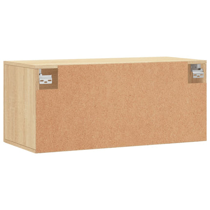Väggskåp sonoma-ek 80x36,5x35 cm konstruerat trä