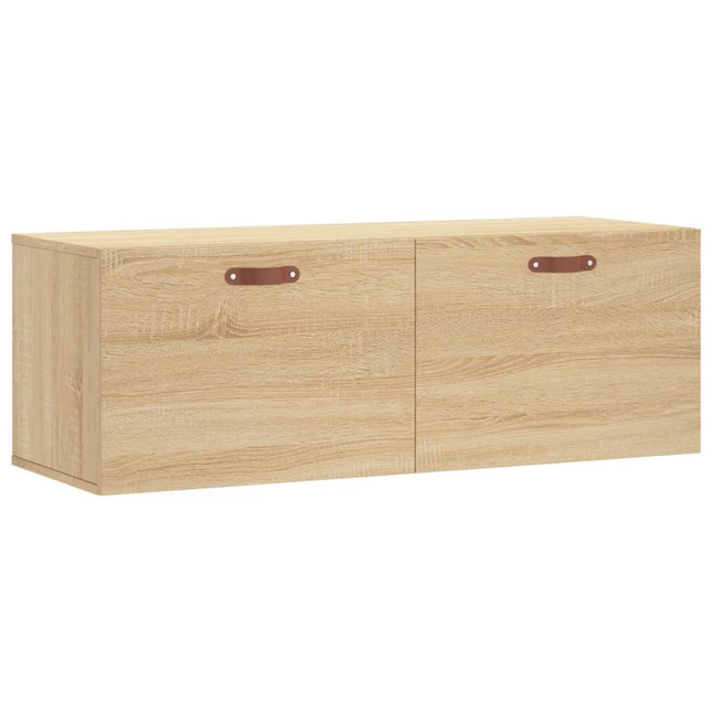 Väggskåp sonoma-ek 100x36,5x35 cm konstruerat trä