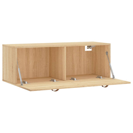 Väggskåp sonoma-ek 100x36,5x35 cm konstruerat trä