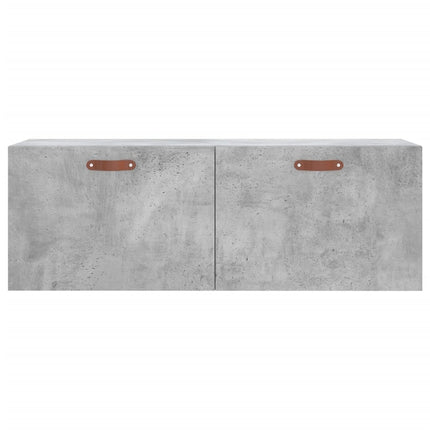 Väggskåp betonggrå 100x36,5x35 cm konstruerat trä