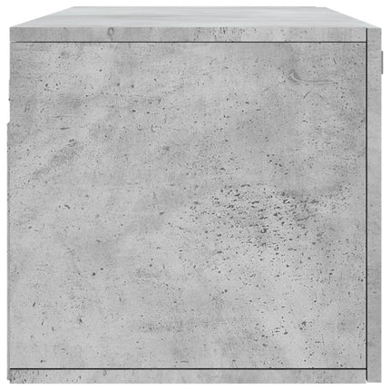 Väggskåp betonggrå 100x36,5x35 cm konstruerat trä