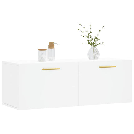 Väggskåp vit 100x36,5x35 cm konstruerat trä
