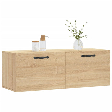 Väggskåp sonoma-ek 100x36,5x35 cm konstruerat trä