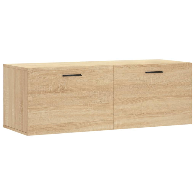 Väggskåp sonoma-ek 100x36,5x35 cm konstruerat trä