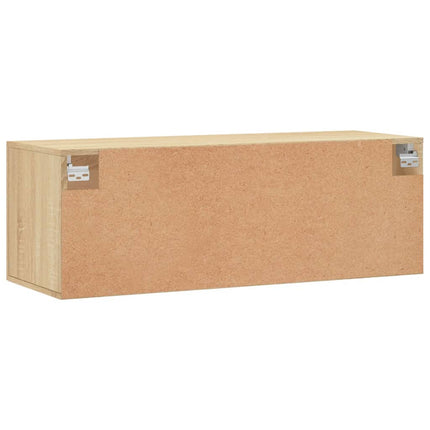 Väggskåp sonoma-ek 100x36,5x35 cm konstruerat trä
