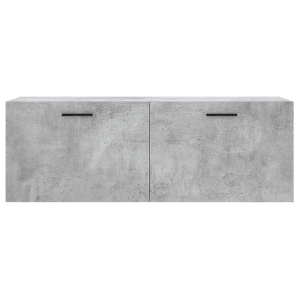 Väggskåp betonggrå 100x36,5x35 cm konstruerat trä