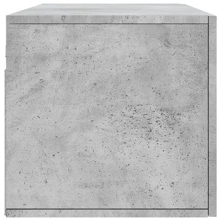 Väggskåp betonggrå 100x36,5x35 cm konstruerat trä
