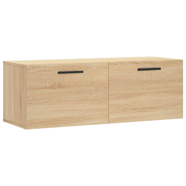 Väggskåp sonoma-ek 100x36,5x35 cm konstruerat trä