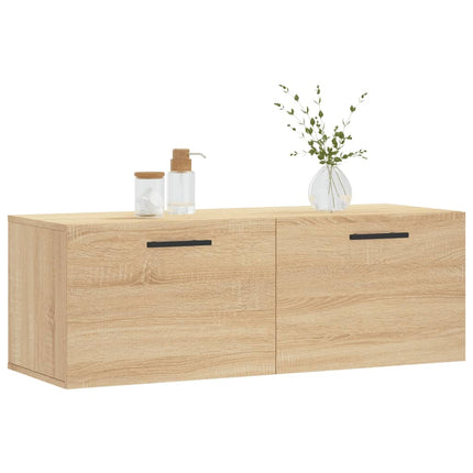 Väggskåp sonoma-ek 100x36,5x35 cm konstruerat trä