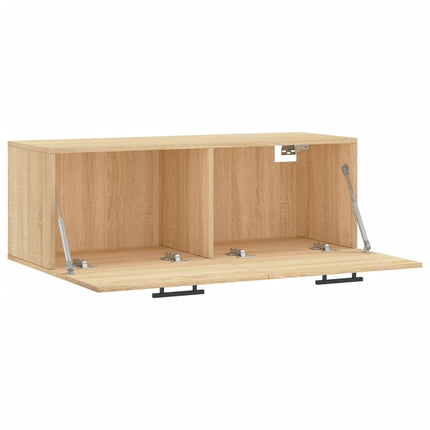 Väggskåp sonoma-ek 100x36,5x35 cm konstruerat trä