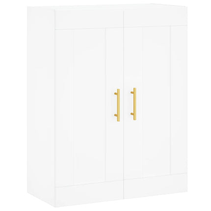 Väggskåp vit 69,5x34x90 cm konstruerat trä