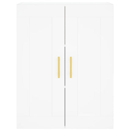 Väggskåp vit 69,5x34x90 cm konstruerat trä