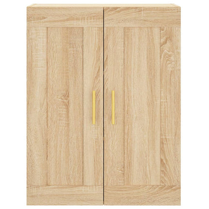 Väggskåp sonoma-ek 69,5x34x90 cm konstruerat trä