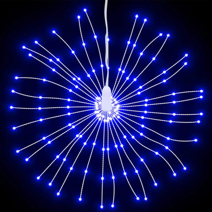 Julbelysning 2 st 140 LED blå 17 cm