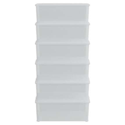 Plastlådor 6 st 10 L stapelbara