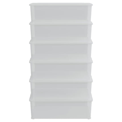 Plastlådor 6 st 25 L stapelbara