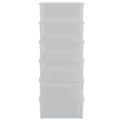 Plastlådor 6 st 25 L stapelbara