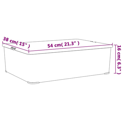 Plastlådor 6 st 25 L stapelbara