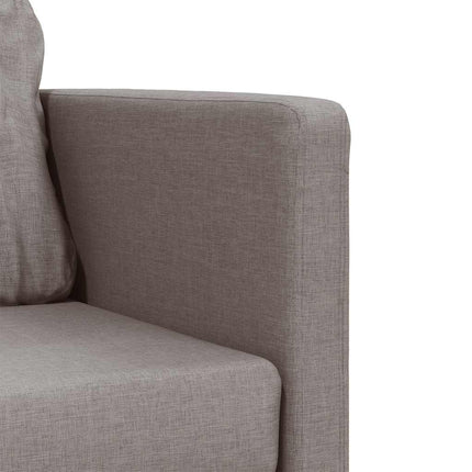 Golvbäddsoffa 2-i-1 taupe 112x174x55 cm tyg