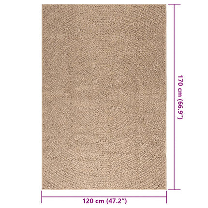 Matta ZIZUR 120x170 cm jutelook inomhus och utomhus