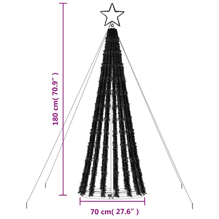 LED julgran 339 LEDs varmvit 180 cm