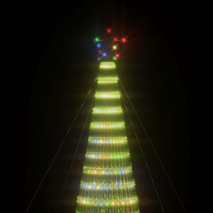 LED julgran 1544 LED flerfärgad 500 cm
