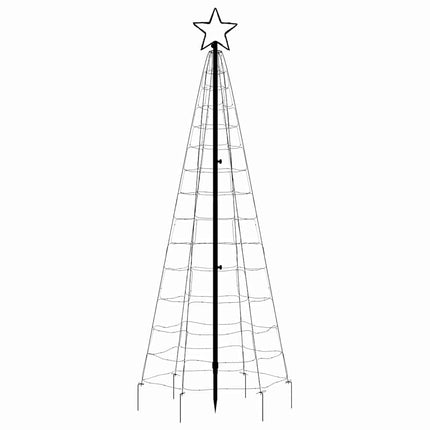 LED julgran med spikar 220 LED flerfärgad 180 cm