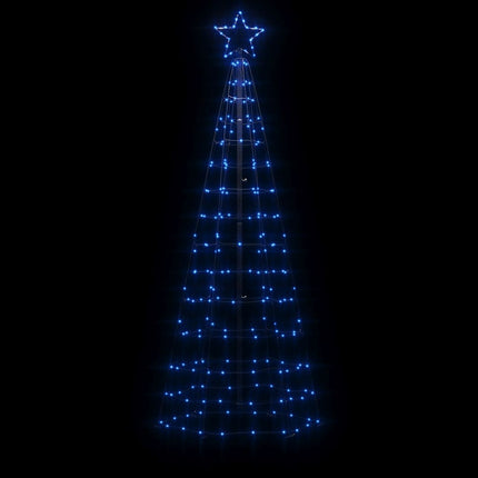 LED julgran med spikar 220 LED blå 180 cm