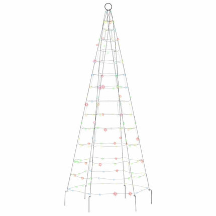 LED julgran 200 LED flerfärgad 180 cm