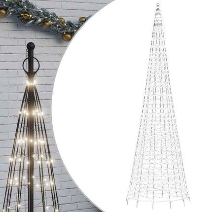LED julgran 1534 LEDs kallvit 500 cm