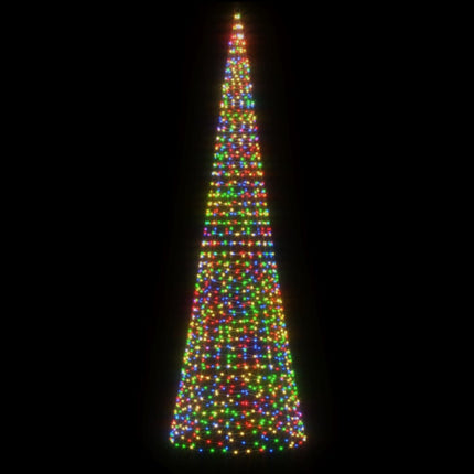 LED julgran 1534 LEDs flerfärgad 500 cm