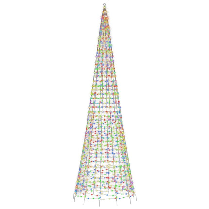 LED julgran 1534 LEDs flerfärgad 500 cm