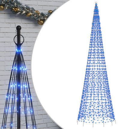 LED julgran 1534 LEDs blå 500 cm