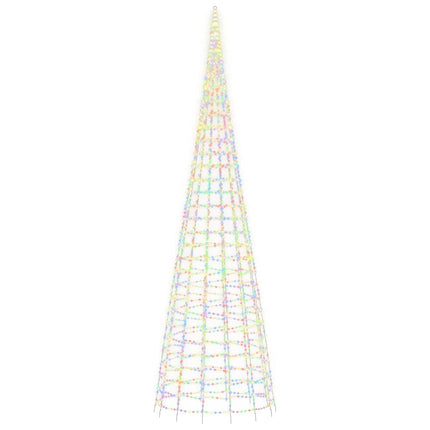 LED julgran 3000 LEDs färgglad 800 cm