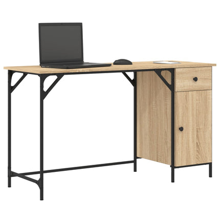 Datorskrivbord sonoma-ek 131x48x75 cm konstruerat trä
