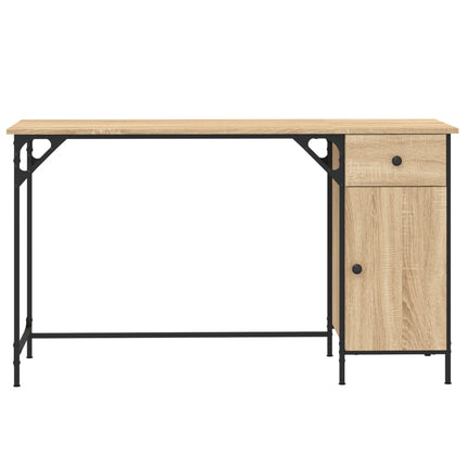 Datorskrivbord sonoma-ek 131x48x75 cm konstruerat trä