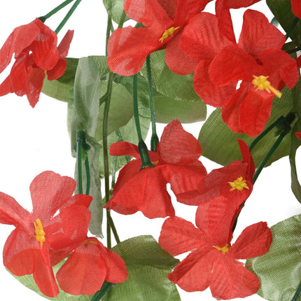 Blomstergirlanger 3 st röd 85 cm