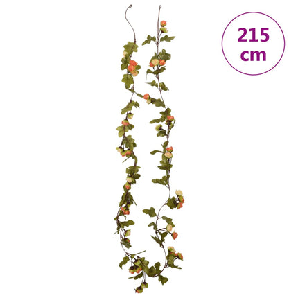 Blomstergirlanger 6 st rosenröd 215 cm