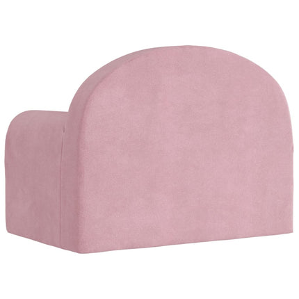 Barnsoffa rosa mjuk plysch