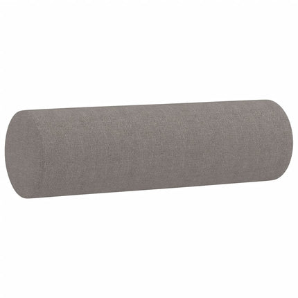 3-sitssoffa med prydnadskuddar taupe 180 cm tyg