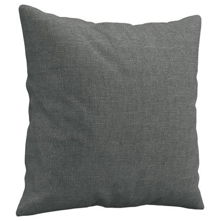 2-sits soffa med prydnadskuddar mörkgrå 120 cm tyg