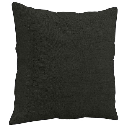 2-sits soffa med prydnadskuddar svart 120 cm tyg
