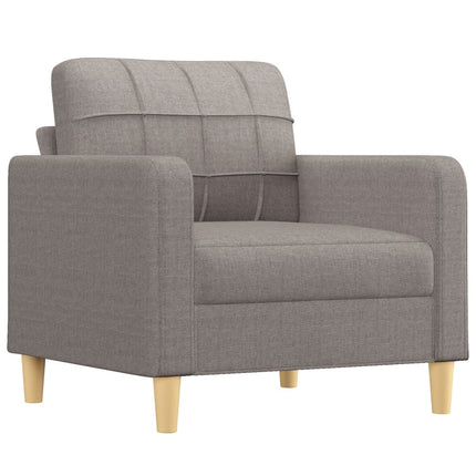 Soffgrupp med kuddar 3 delar taupe tyg