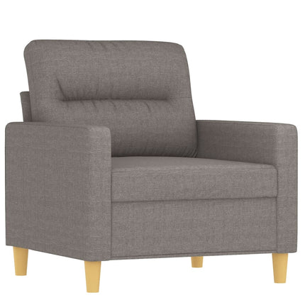 Soffgrupp med kuddar 4 delar taupe tyg