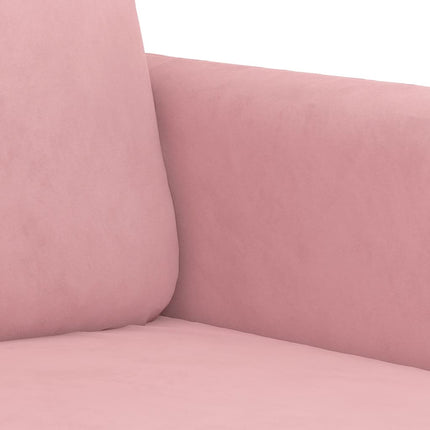 Soffgrupp 2 delar rosa sammet