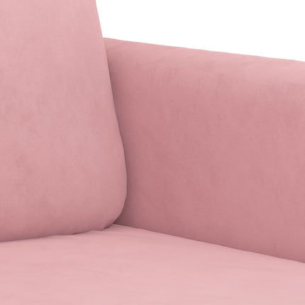 Soffgrupp 2 delar rosa sammet